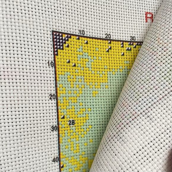 The Good Shepherd Stamped Cross Stitch Kit Jesus Sheep Maydear 22.5" x 29" - Picture 4 of 5